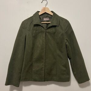 green suede light jacket vintage